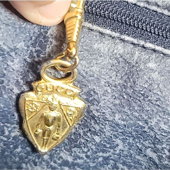 Gucci Navy Blue Canvas Supreme Micro GG Blue Trim Crossbody Bag VINTAGE - Picture 15 of 16